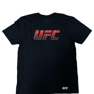 NWT UFC T-Shirt Adult L Black & Red Graphic Tee Cotton Official Licensed Item